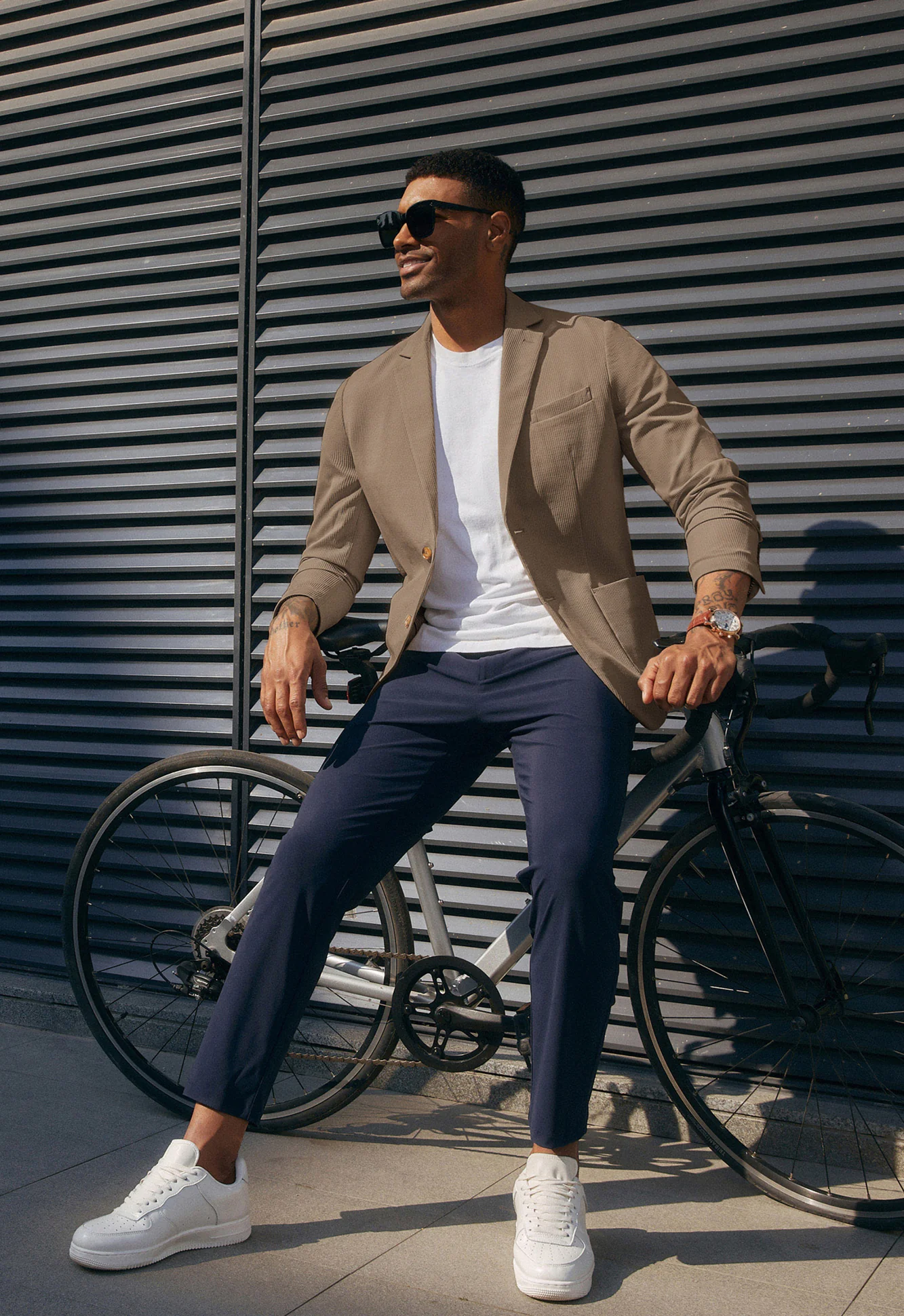 Casual Knit Blazer for Men Two Buttons Lightweight Business Sport Coat - Image 15