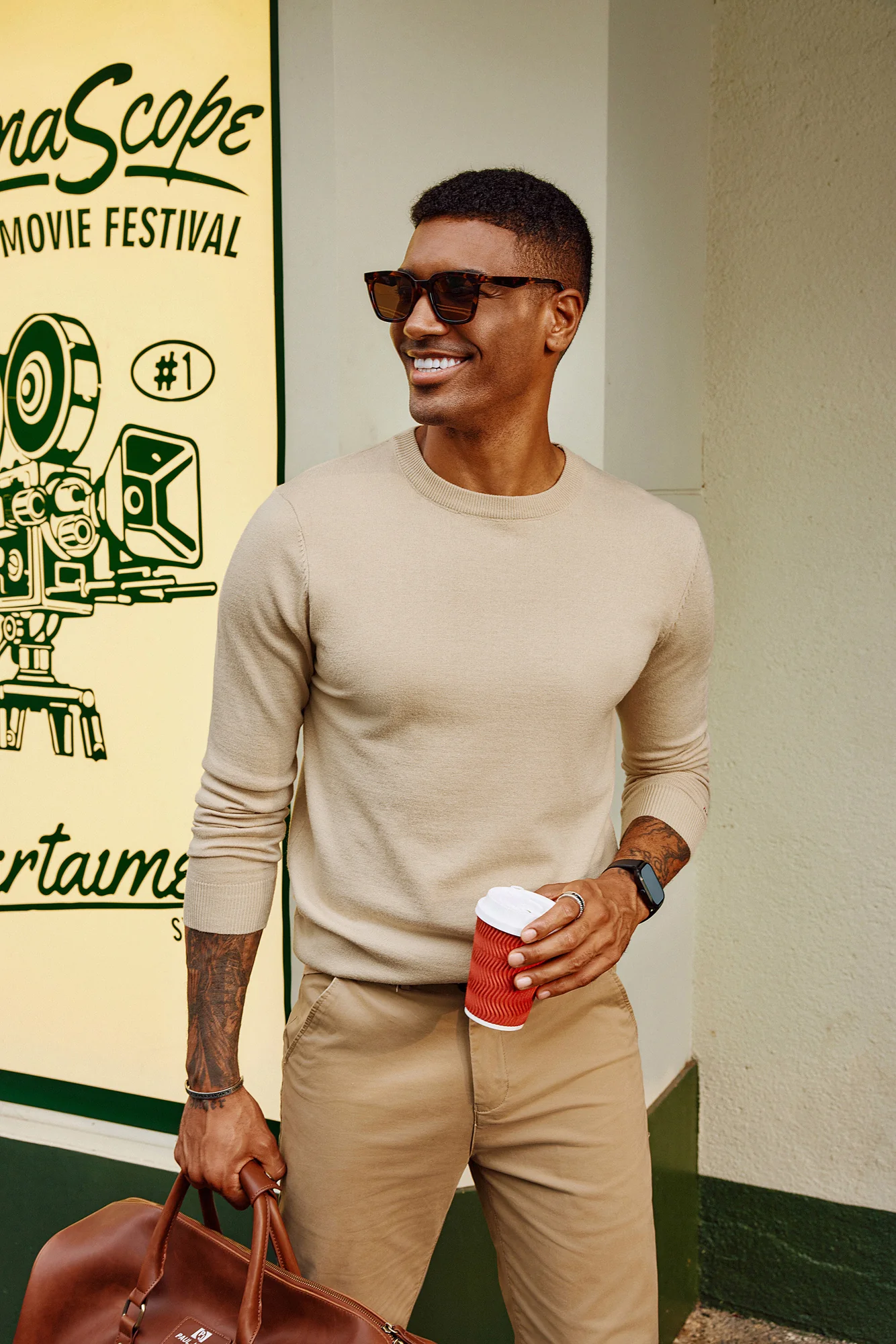 Men Basic Sweater Casual Long Sleeve Crew Neck Ribbed Cuff Thin Pullover - Image 24