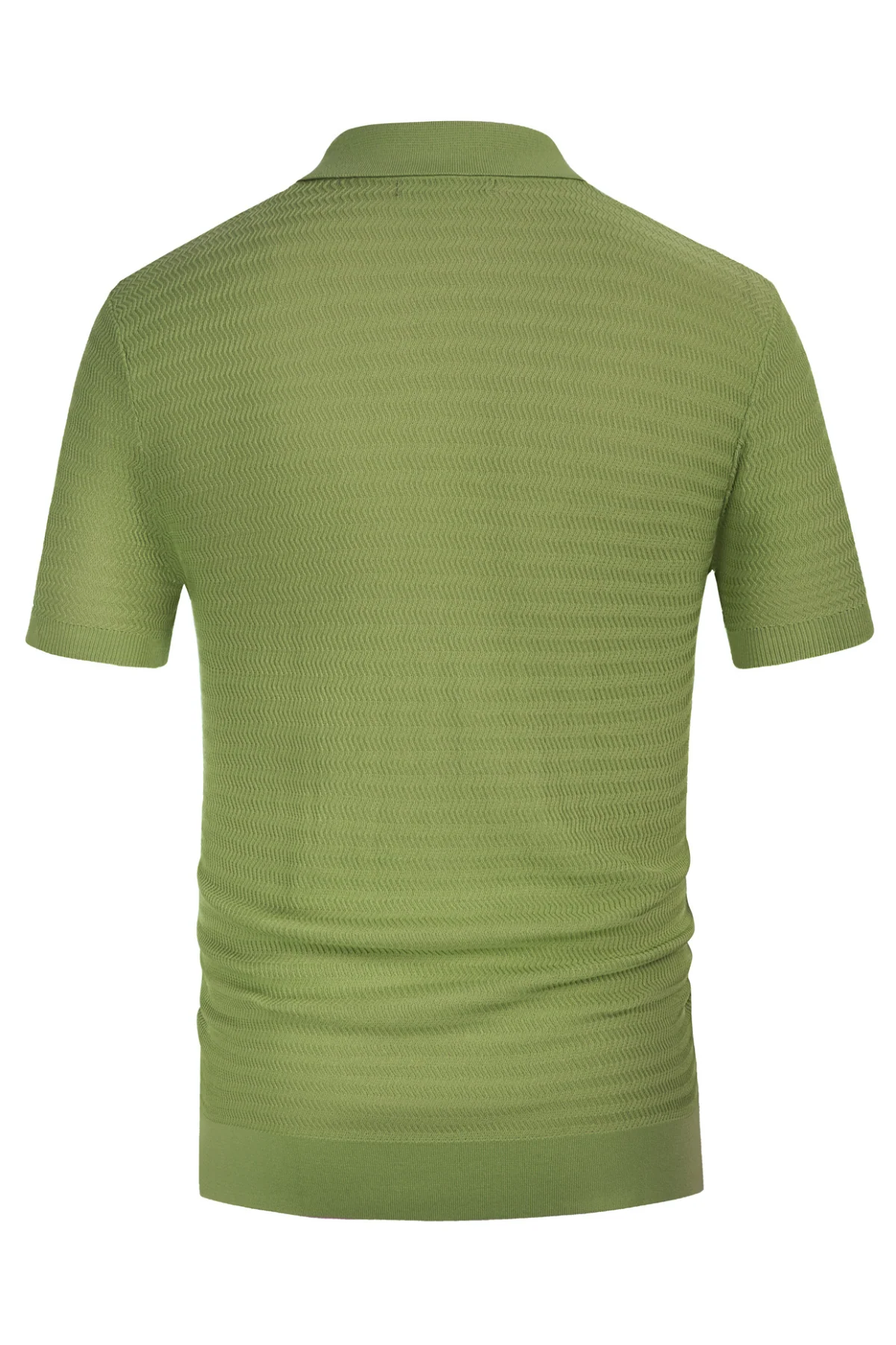 Men Contrast Color Cardigan Sweater Short Sleeve Lapel Button-up Knitwear - Image 46