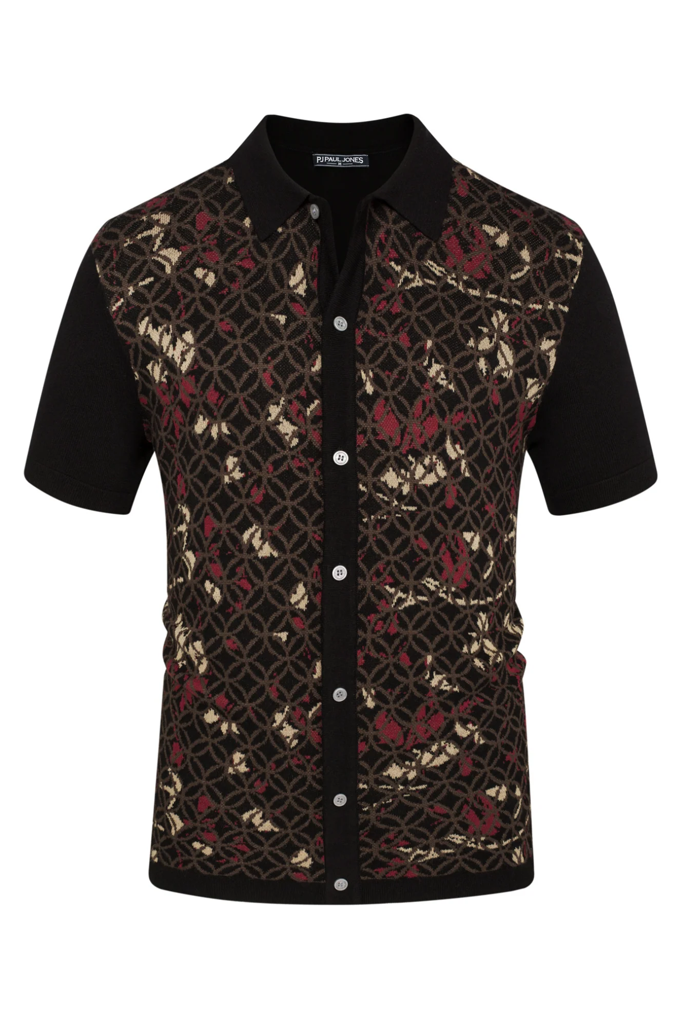 Men Contrast Color Knitted Polo-Shirt Short Sleeve Lapel Collar Knitwear Tops - Image 15