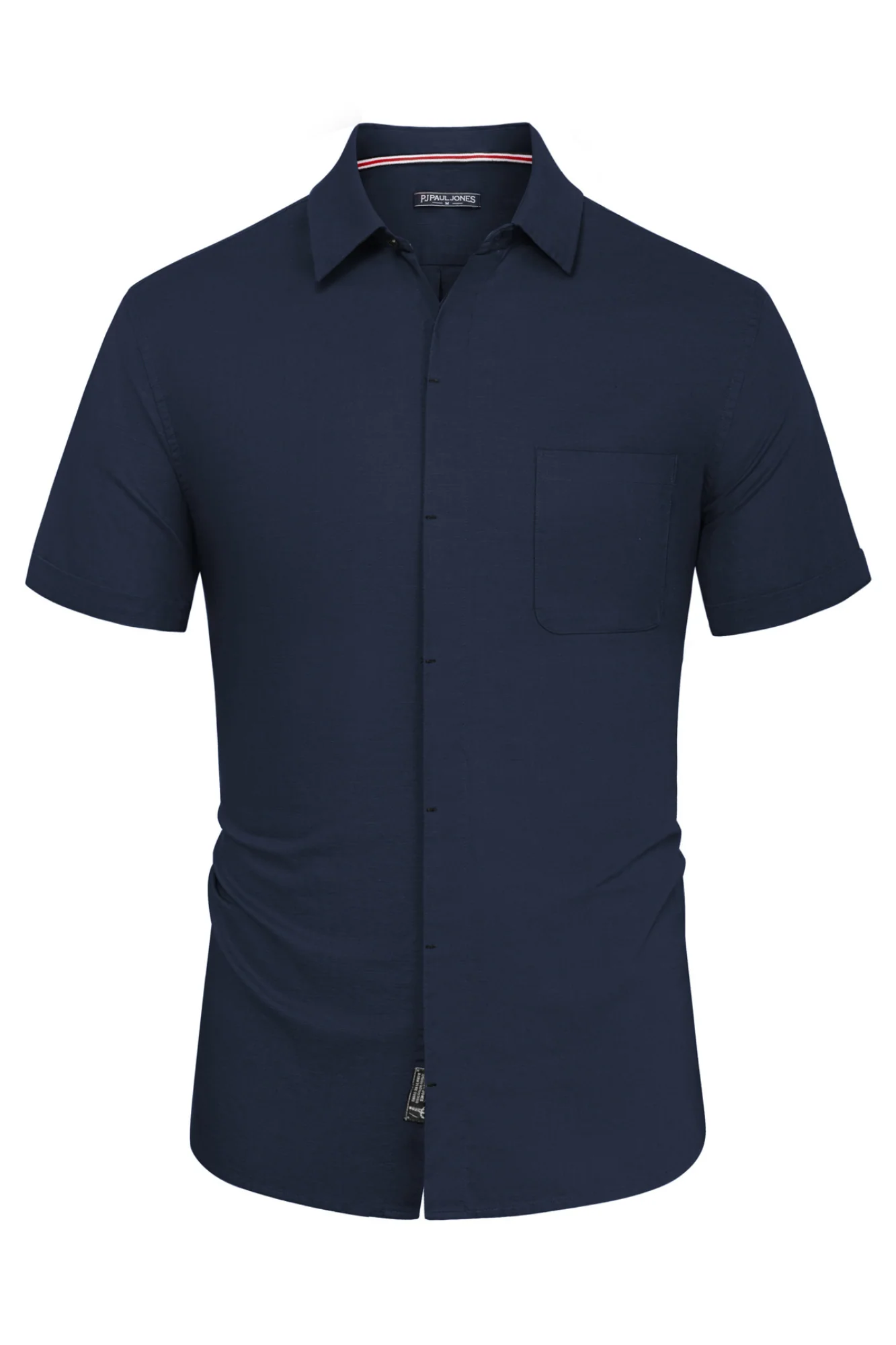 Men Cuban Guayabera Shirt Casual Short Sleeve Button Down Cardigan Shirts Beach Tops Cotton - Image 26