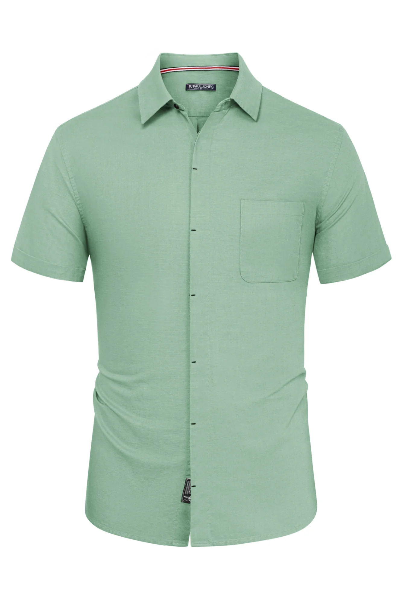 Men Cuban Guayabera Shirt Casual Short Sleeve Button Down Cardigan Shirts Beach Tops Cotton - Image 46