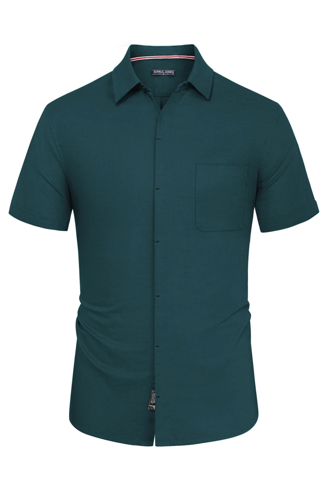 Men Cuban Guayabera Shirt Casual Short Sleeve Button Down Cardigan Shirts Beach Tops Cotton - Image 56