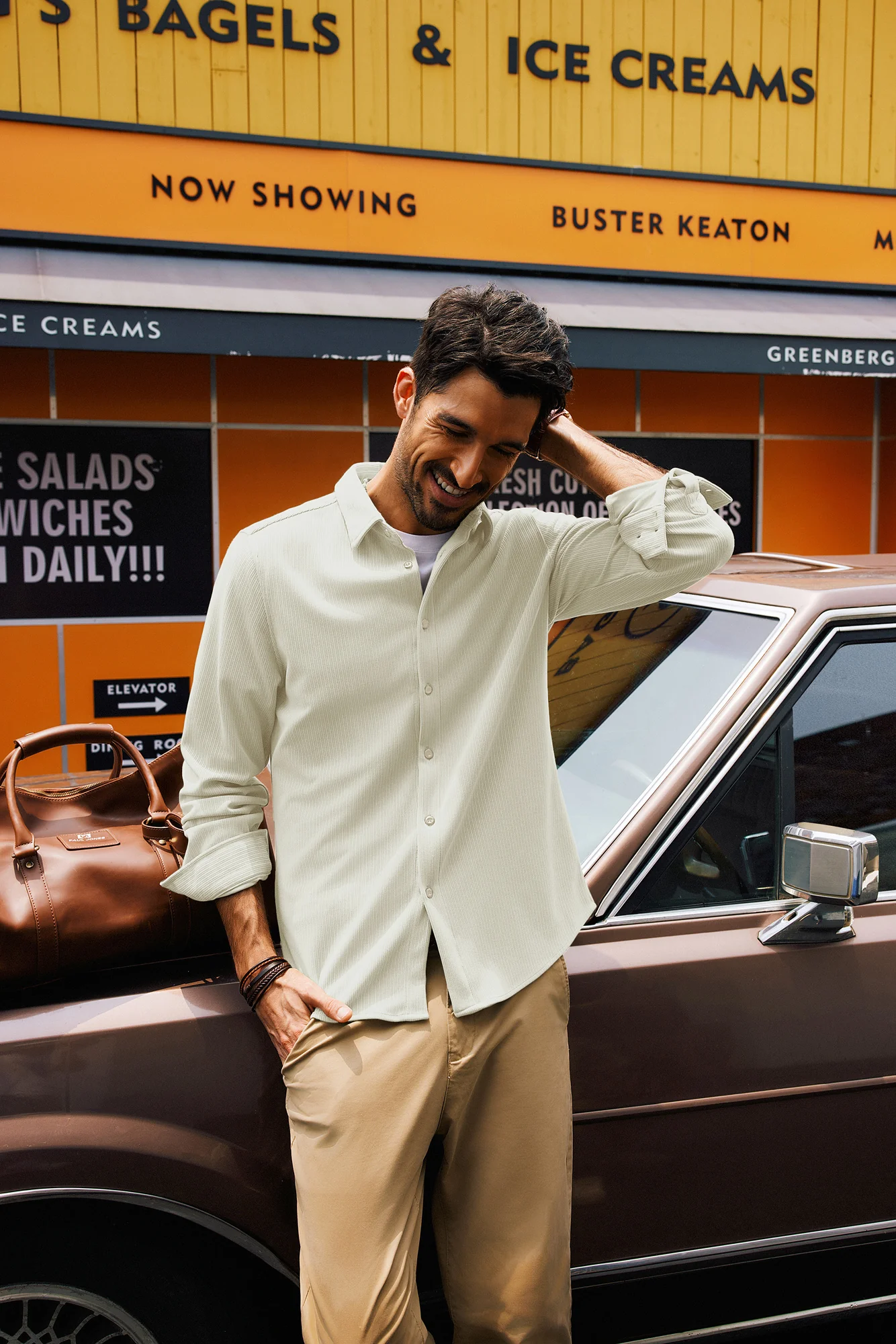 Men Curved Hem Shirt Casual Long Sleeve Lapel Collar Button-up Tops - Image 22