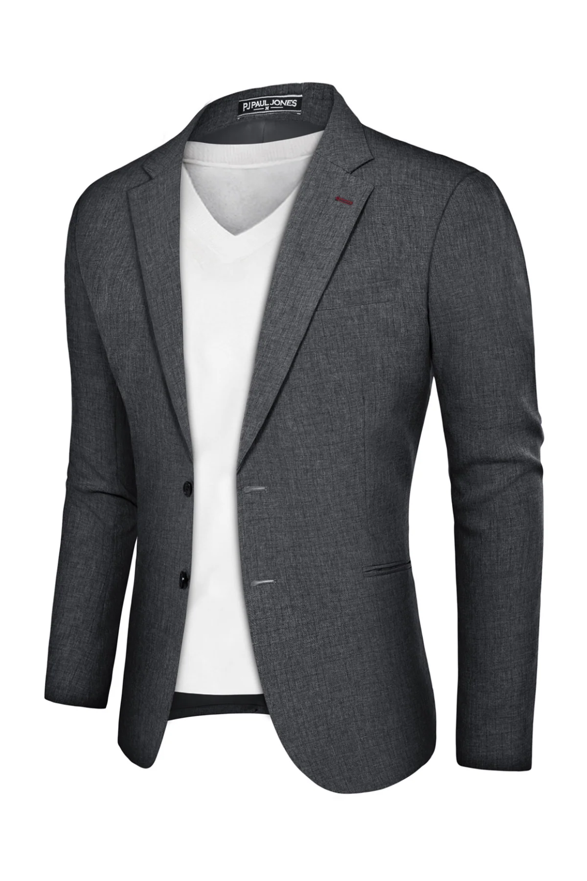 Men Notch Lapel Blazer Coat Casual Two Buttons Back Slit Suit Coats - Image 20