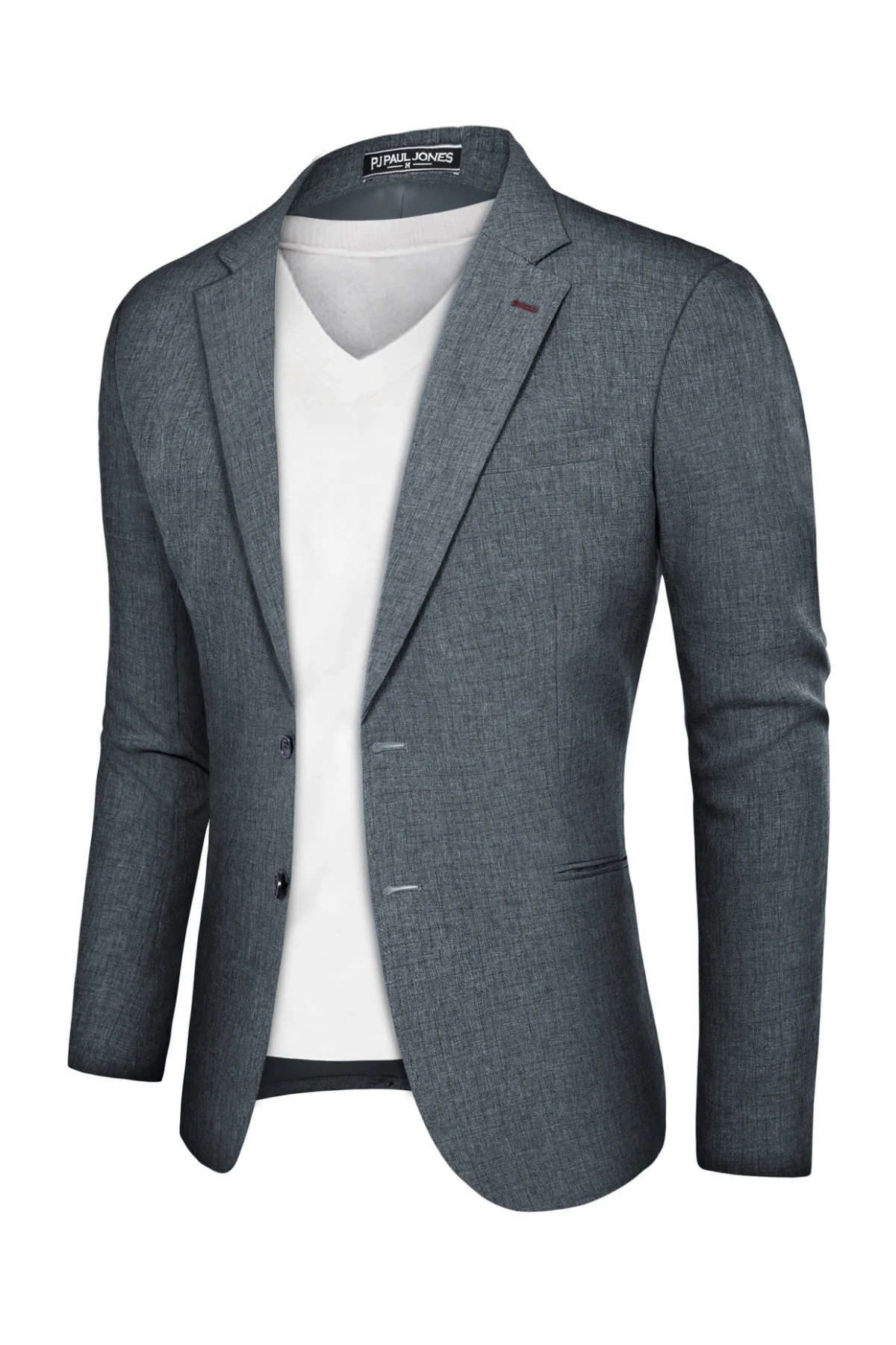 Men Notch Lapel Blazer Coat Casual Two Buttons Back Slit Suit Coats - Image 42