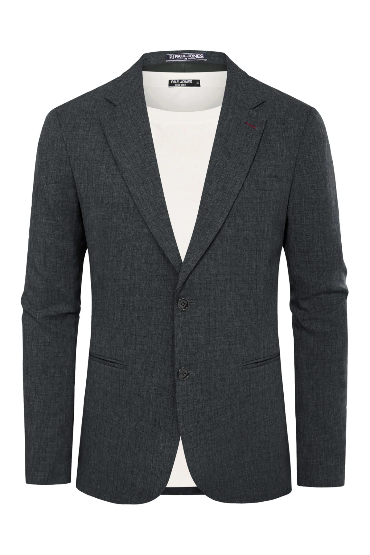 Men Notch Lapel Blazer Coat Casual Two Buttons Back Slit Suit Coats - Image 46