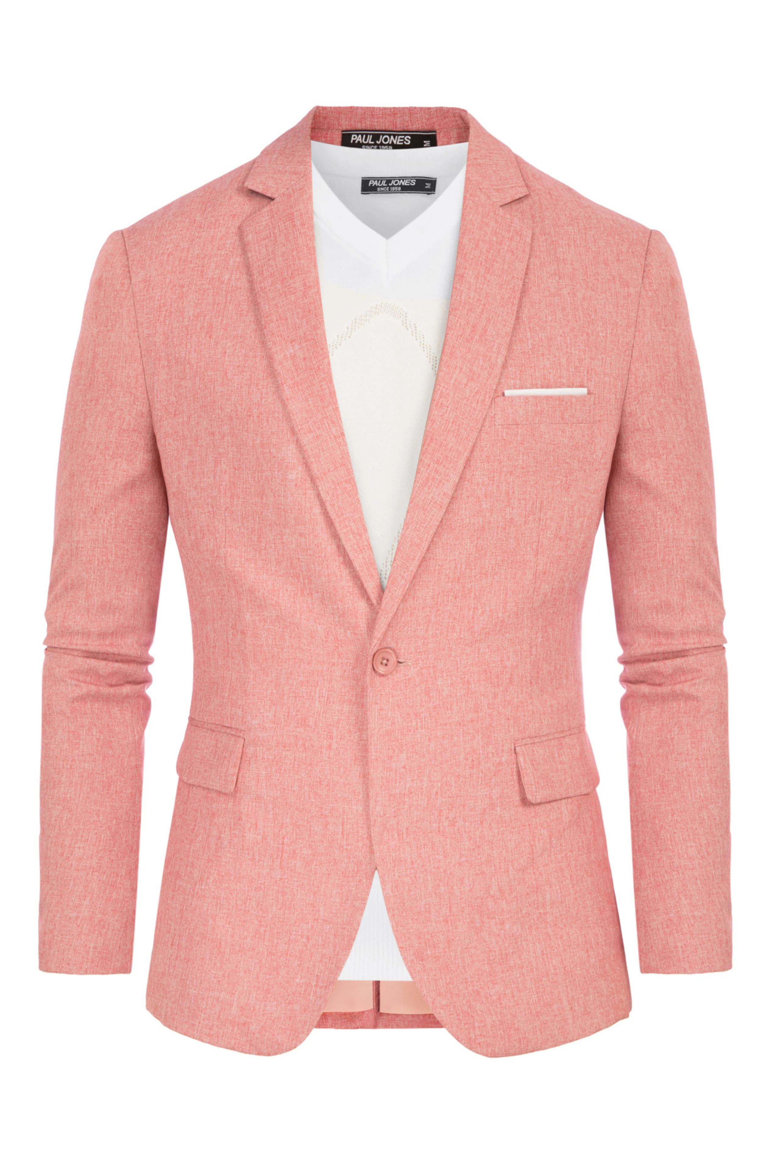 Men's Casual Lightweight Blazer Sport Coat One Button Business Suit Jacket - Image 60