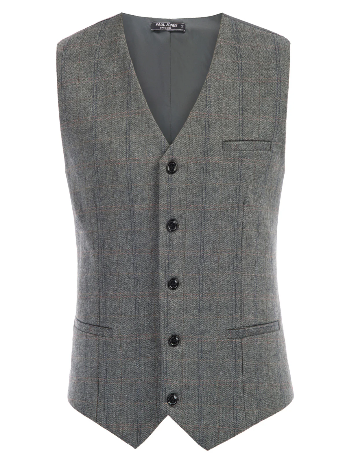 Men’s Slim Fit V-Neck Single Breasted Handkerchief Hem Waistcoat Vest Coat - Image 49