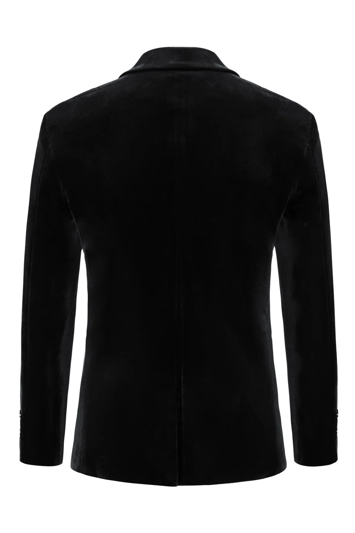 Men Velvet Party Blazer Stylish Notch Lapel Two Buttons Blazer Casual Coat - Image 13