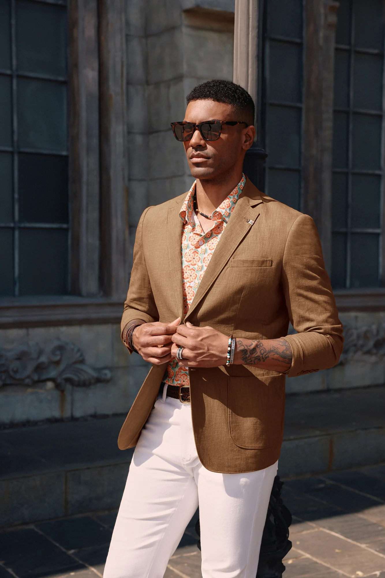 Mens Blazer Casual Cotton-Linen Sport Coat Lightweight 2 Button Unlined Suit Jackets - Image 31