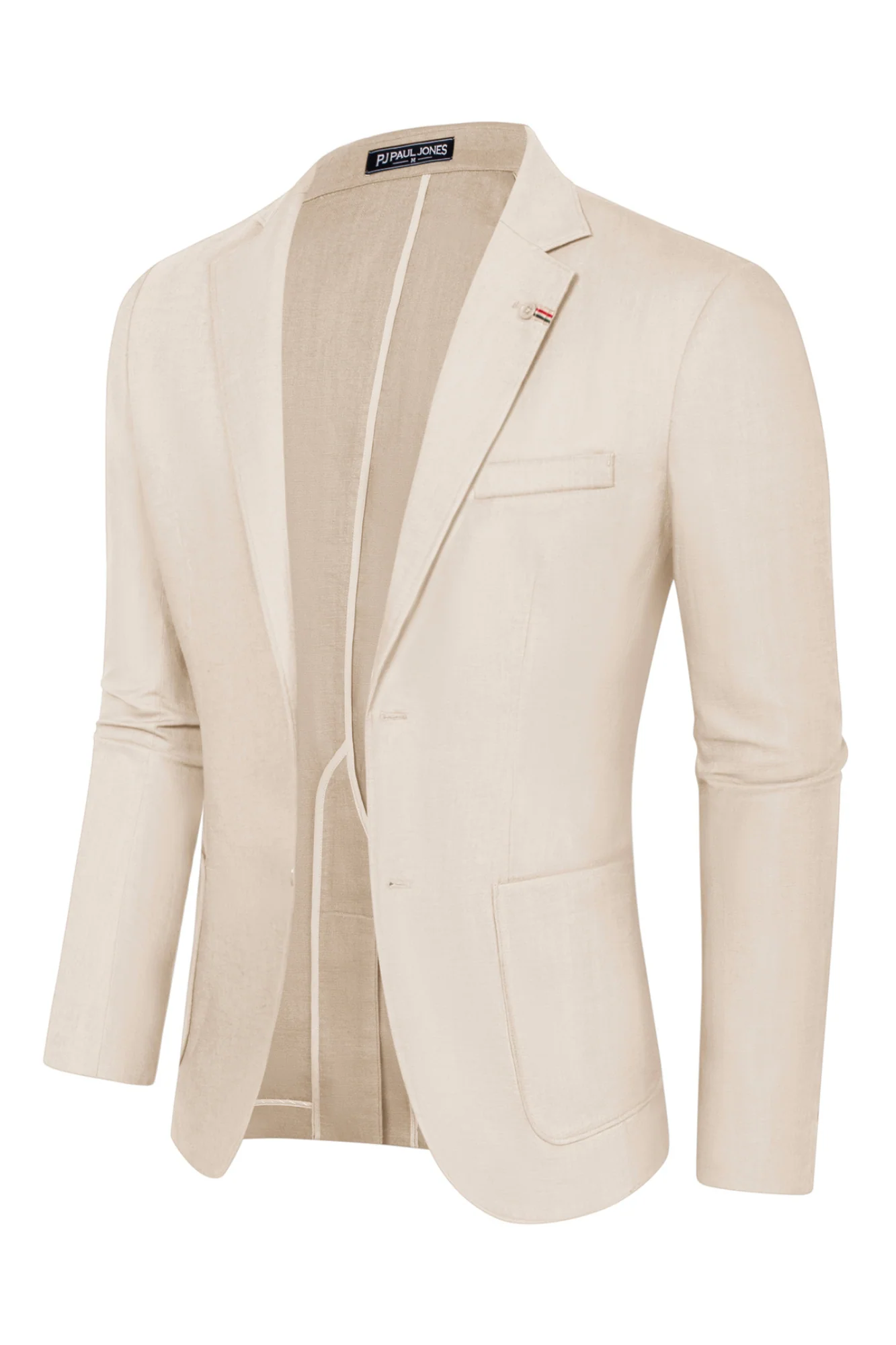 Mens Blazer Casual Cotton-Linen Sport Coat Lightweight 2 Button Unlined Suit Jackets - Image 50