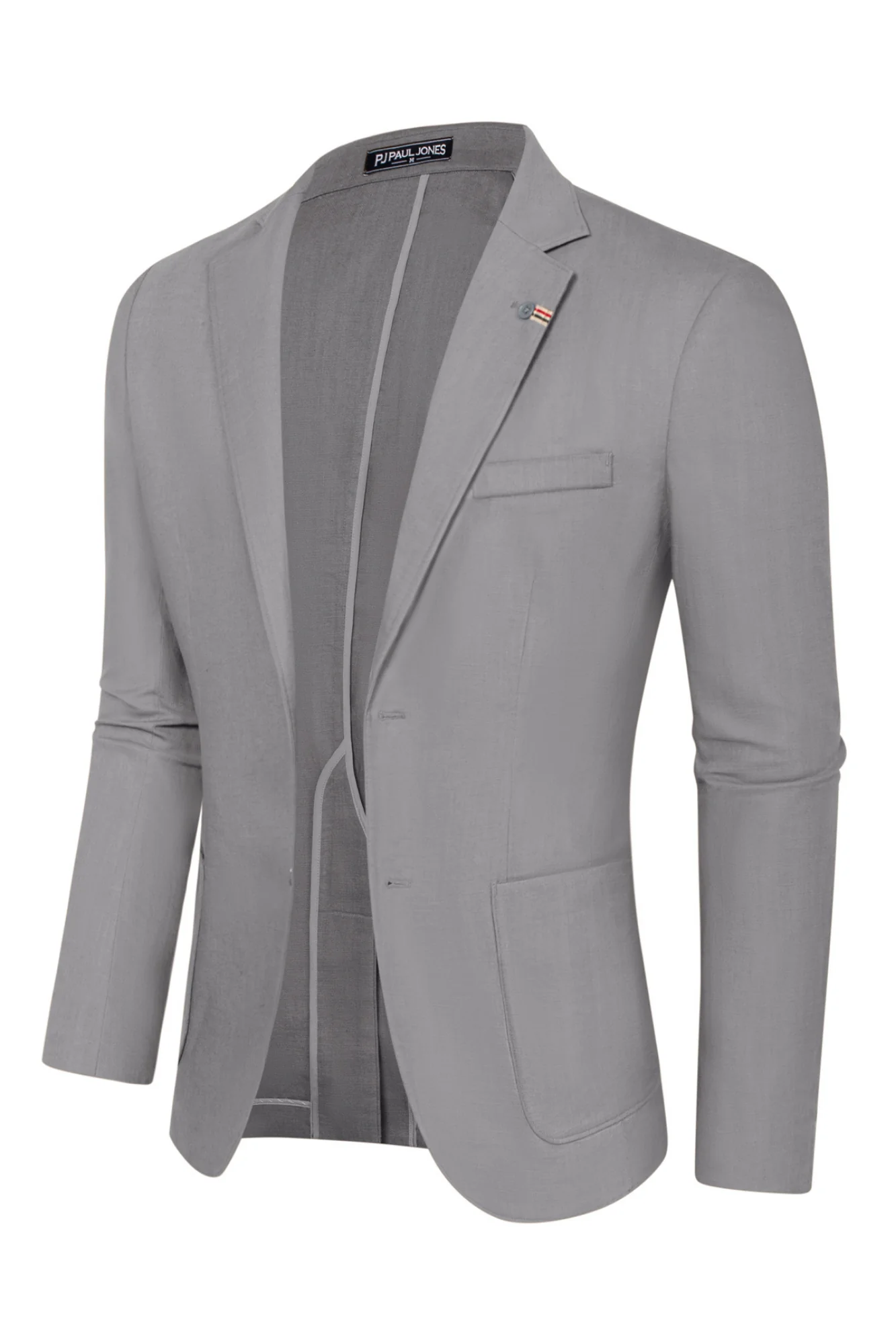 Mens Blazer Casual Cotton-Linen Sport Coat Lightweight 2 Button Unlined Suit Jackets - Image 74