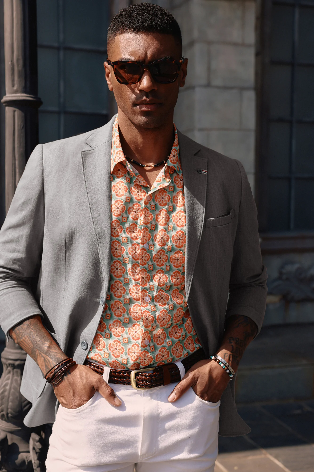 Mens Blazer Casual Cotton-Linen Sport Coat Lightweight 2 Button Unlined Suit Jackets - Image 77