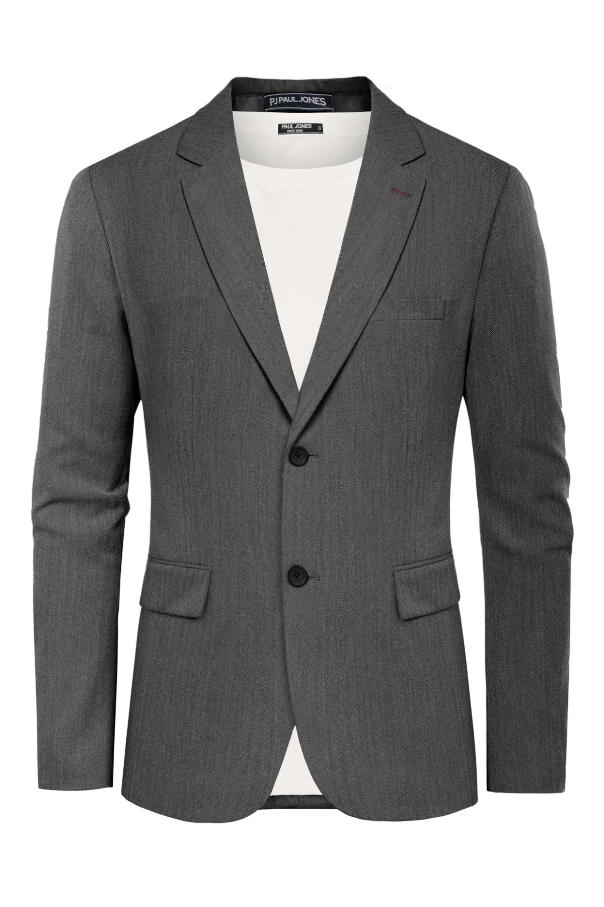 Mens Blazer Jacket Casual Herringbone Suit Jacket 2 Buttons Sports Coats for Wedding - Image 13
