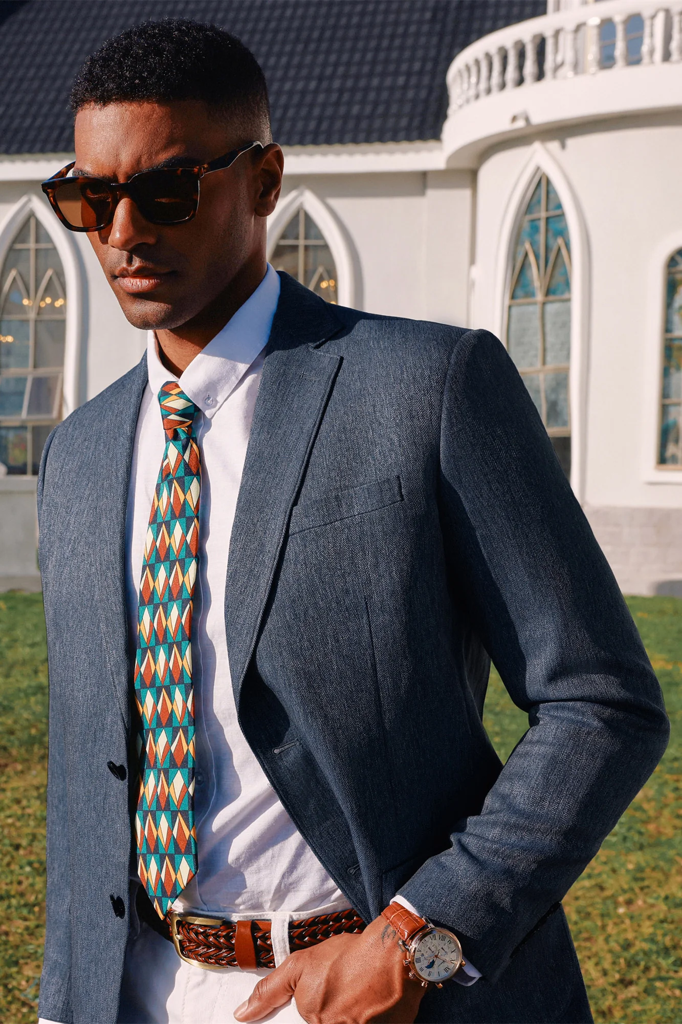Men's Blazer Jacket Slim Fit Two Buttons Casual Sports Coats Notched Lapel Suit Jacket Tops - Image 20