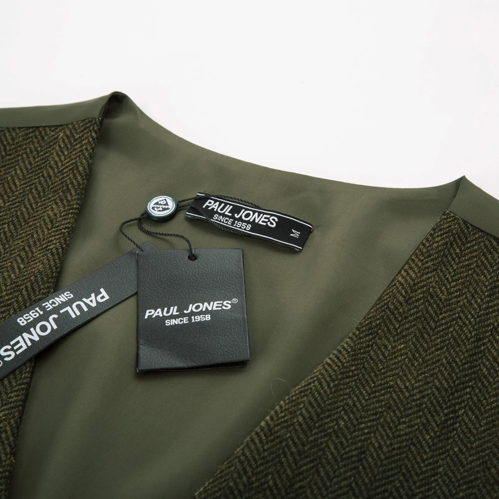Men's British Herringbone Tweed Vest Casual Wool Blend Waistcoat with Pockets - Image 20