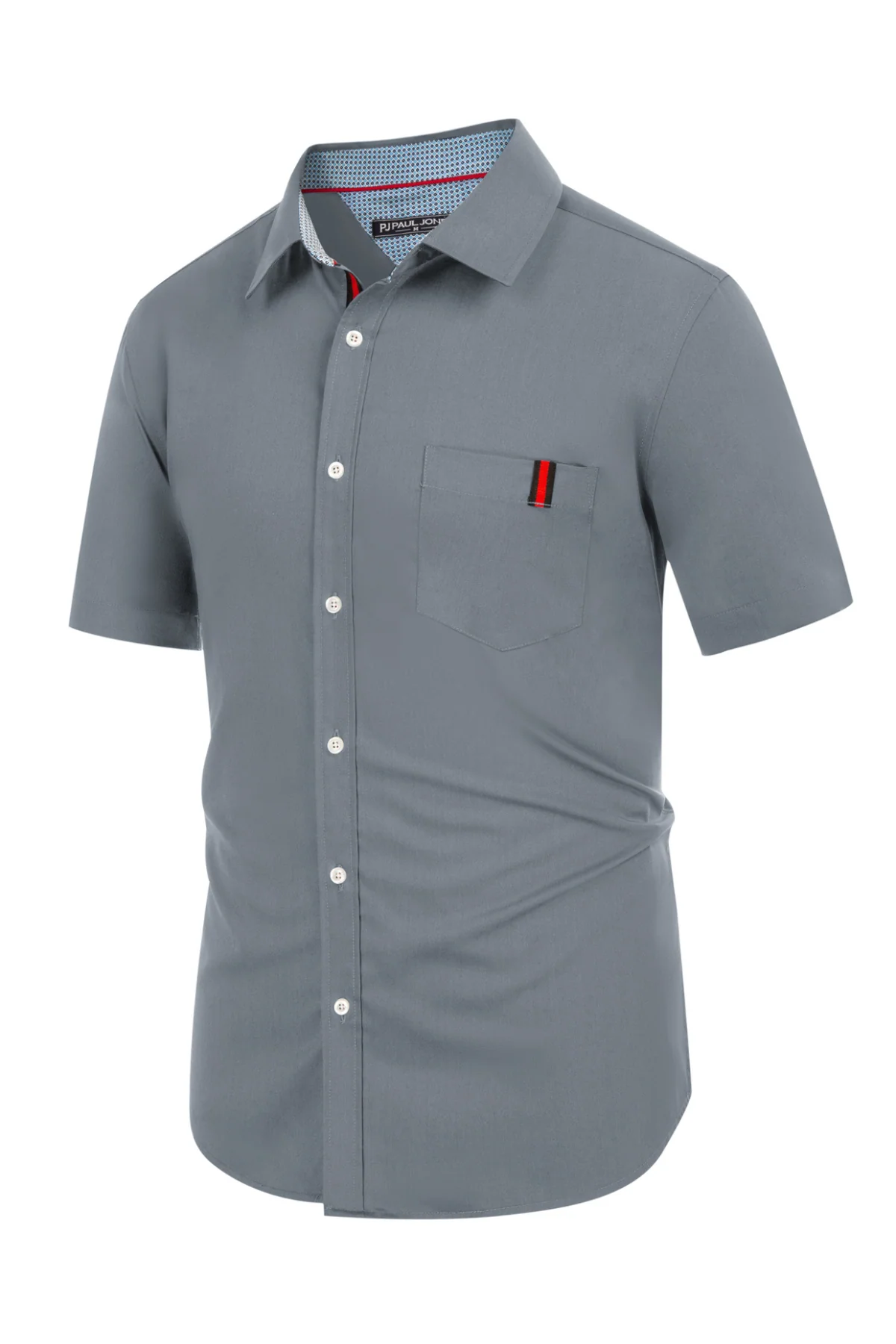 Men's Casual Dress Shirts Wrinkle-Free Short Sleeve Business Button Down Bamboo Oxford Shirt - Image 19