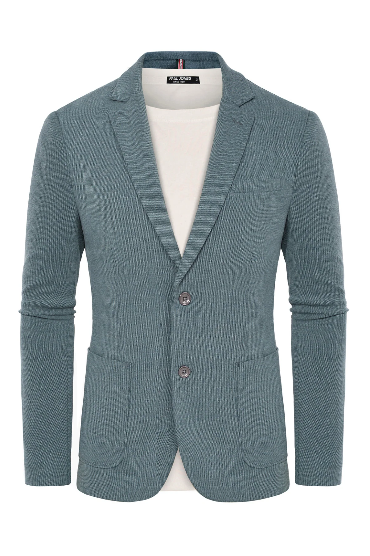 Men's Casual Knit Blazer Suit Jackets Two Button Lightweight Unlined Sport Coat - Image 6