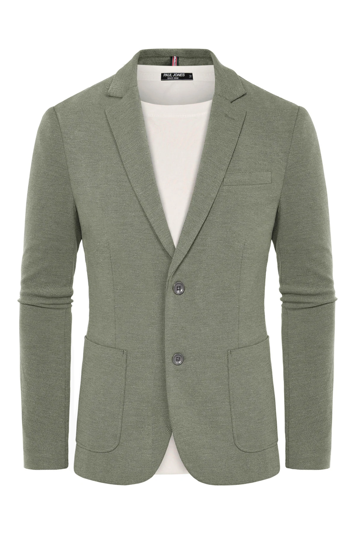 Men's Casual Knit Blazer Suit Jackets Two Button Lightweight Unlined Sport Coat - Image 9