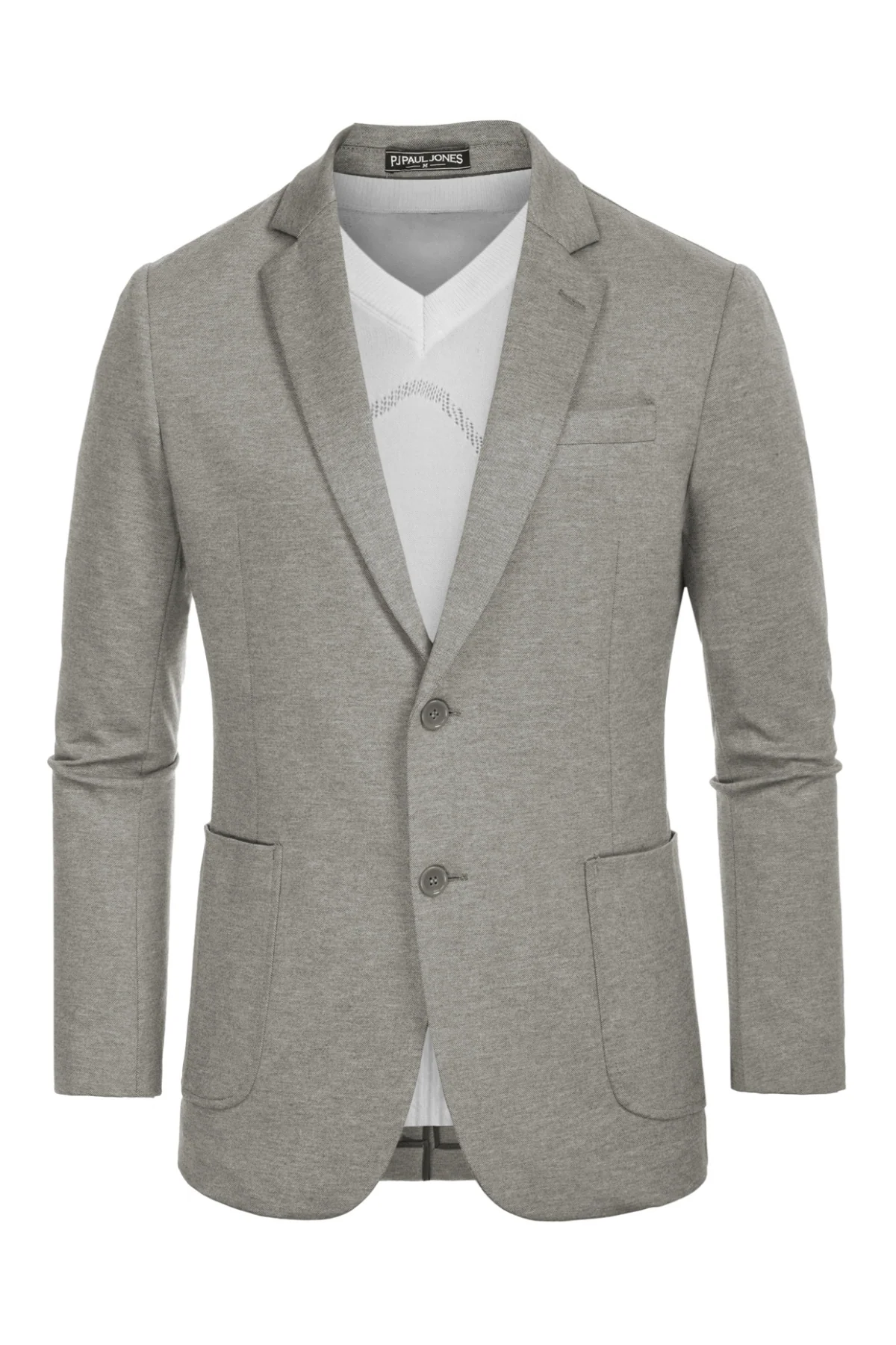 Mens Casual Knit Blazer Two Button Unlined Stretch Sport Coat Suit - Image 22