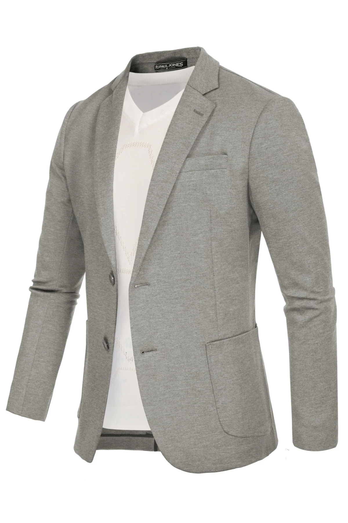 Mens Casual Knit Blazer Two Button Unlined Stretch Sport Coat Suit - Image 23