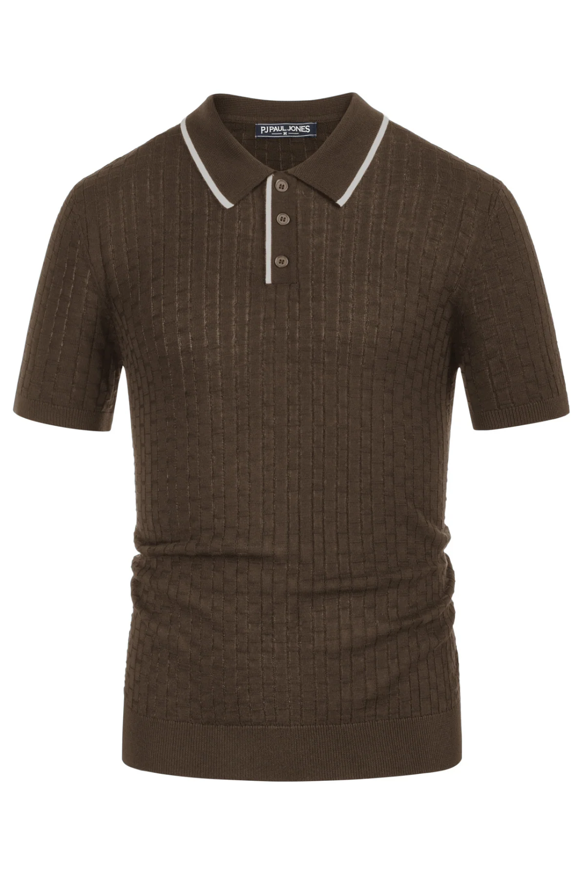 Mens Knitted Polo Shirts Short Sleeve Texture Golf Polo Pullover Shirts Casual Breathable Polo Shirts - Image 37