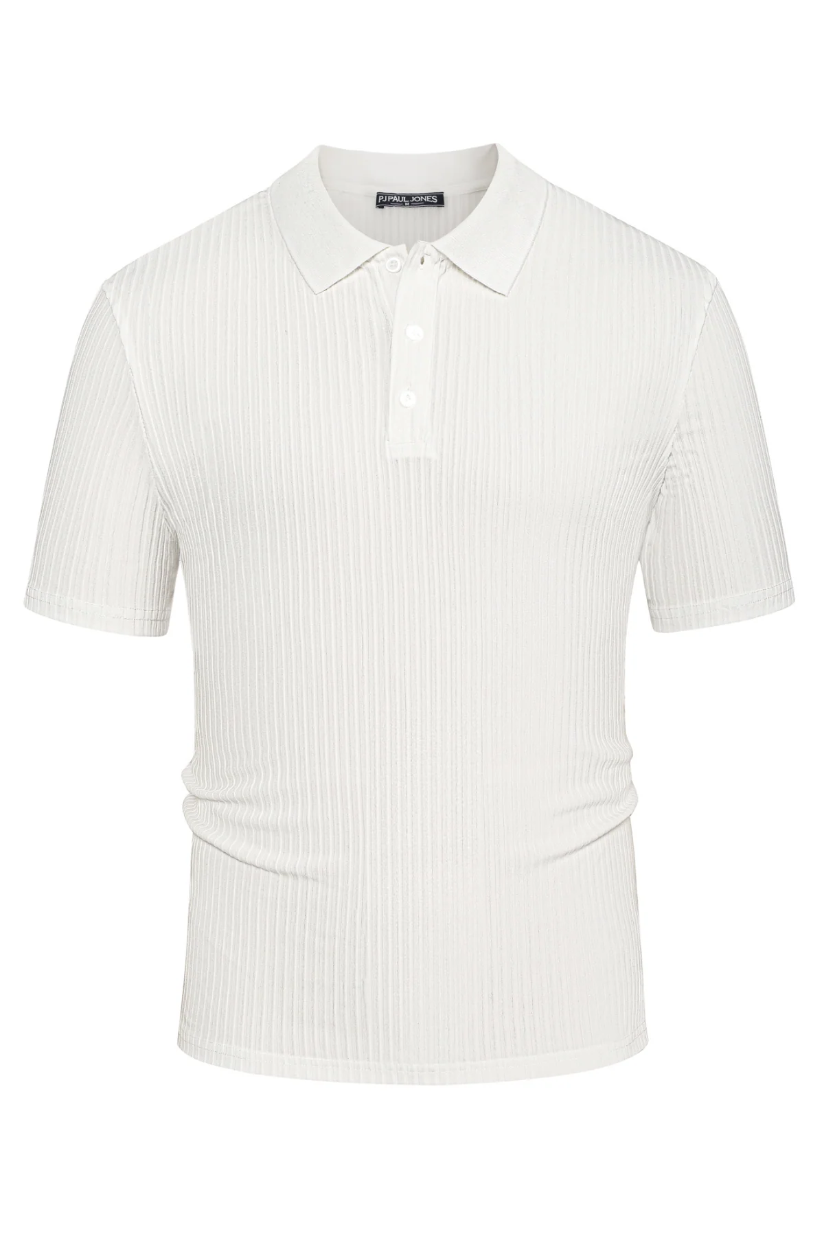 Mens Polo Shirts Textured Knit Short Sleeve Stretchy Golf Shirts - Image 41