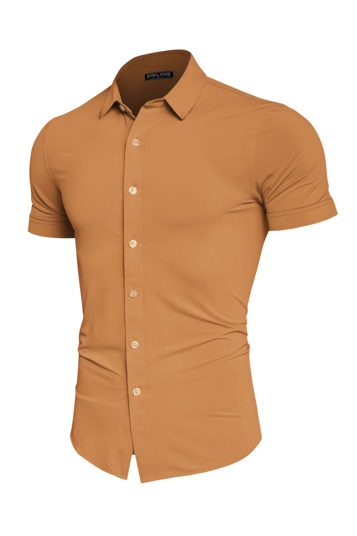 Mens Short Sleeve Casual Button Down Shirts 4-Way Stretch Travel Dress Shirt - Image 42