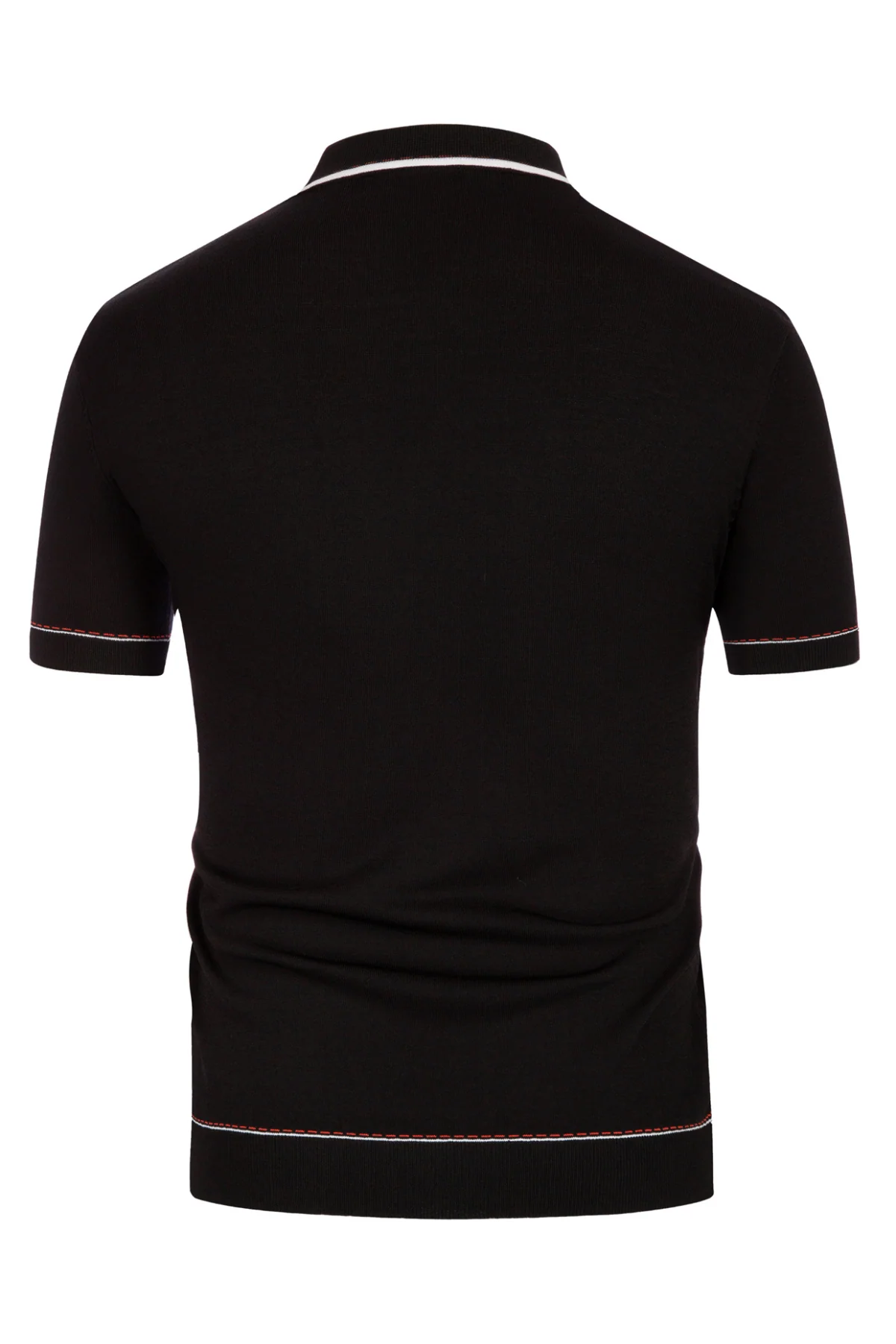 Men's Short Sleeve Knit Polo Cardigans Shirts Vintage Golf Polo Shirt - Image 13