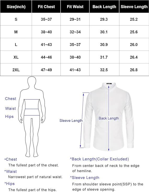 Paul Jones Men's Long Sleeves Button Down Dress Cardigans Shirts - Image 57