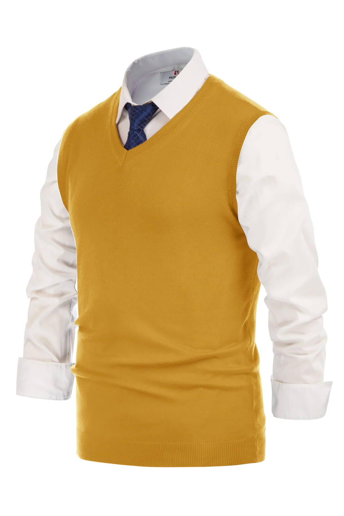 Mens V-Neck Knitted Sweater Vest Solid Plain Sleeveless Pullover Knitwears - Image 20