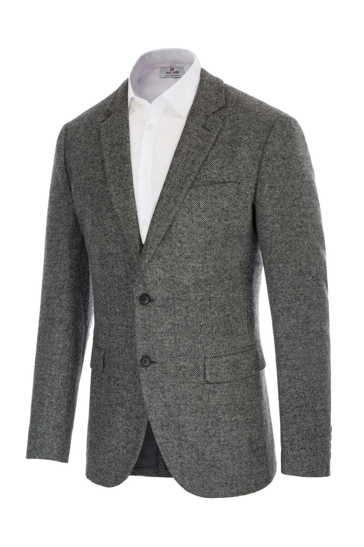 Mens Wool Blend Blazer Jacket Houndstooth Casual Suit Blazer Notch Lapel Two Buttons - Image 9