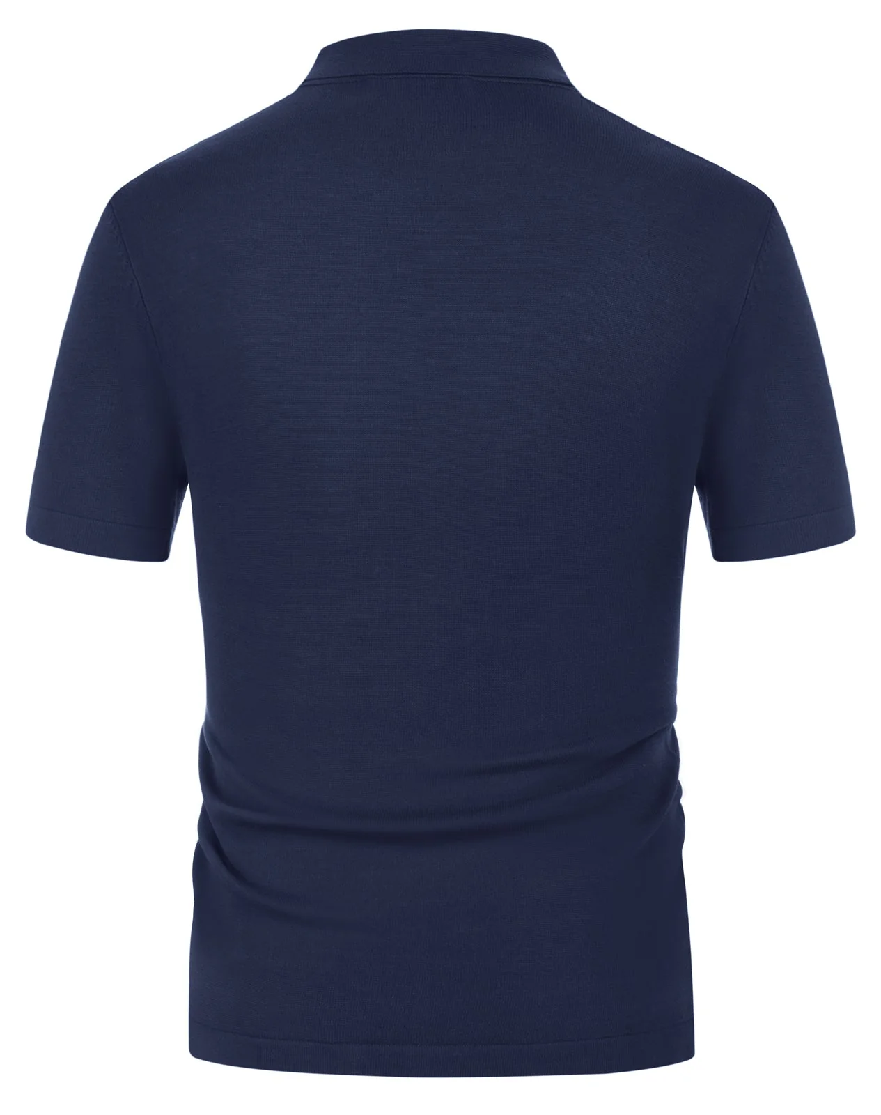 PAUL JONES Men's Contrast 70s Vintage Polo Knit Shirts Short Sleeve Cardigan Knitwear - Image 15