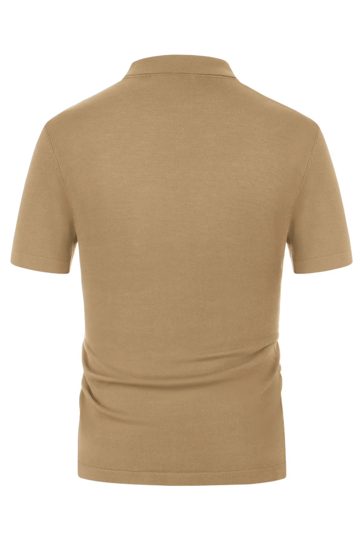 PAUL JONES Men's Contrast 70s Vintage Polo Knit Shirts Short Sleeve Cardigan Knitwear - Image 50