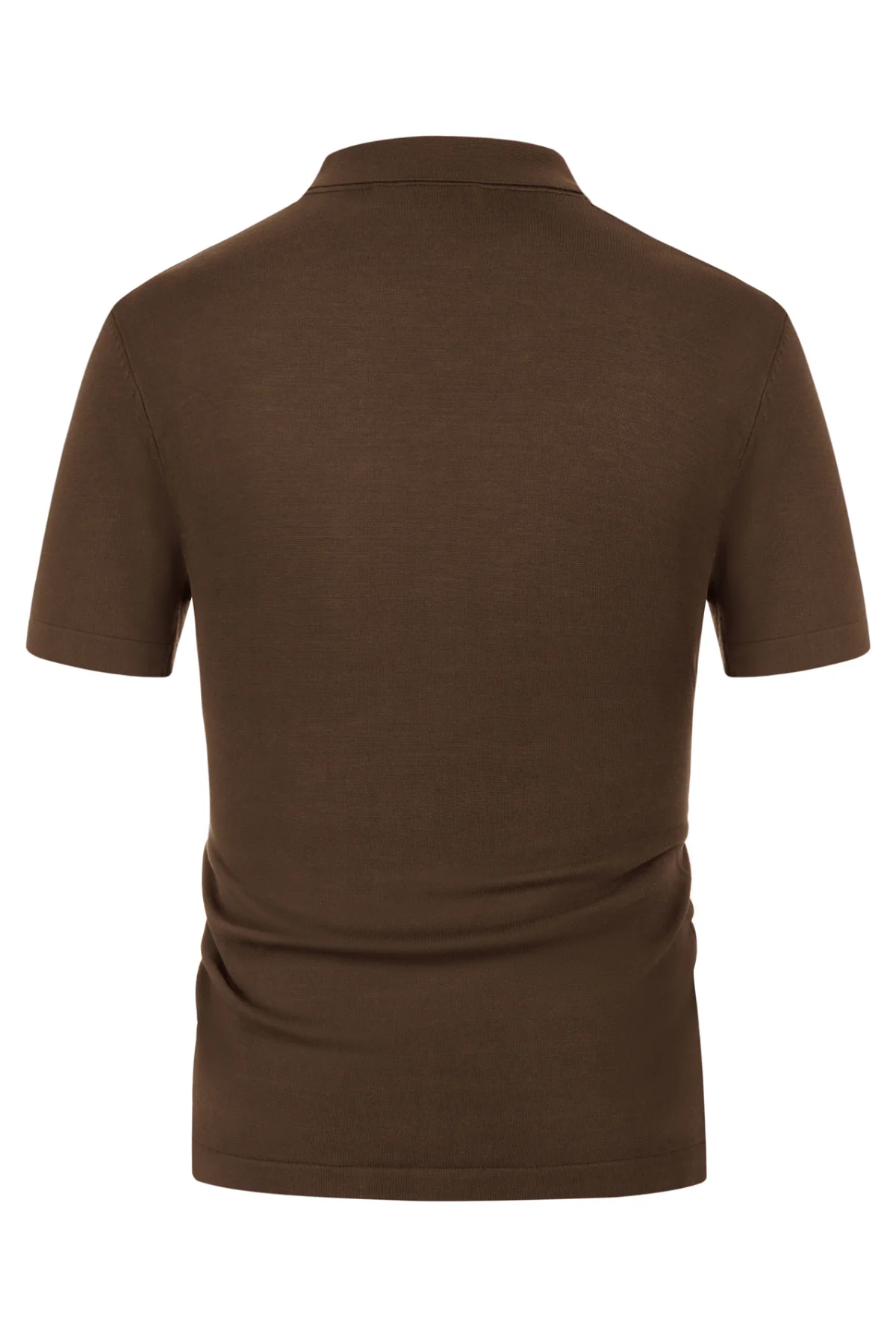 PAUL JONES Men's Contrast 70s Vintage Polo Knit Shirts Short Sleeve Cardigan Knitwear - Image 9