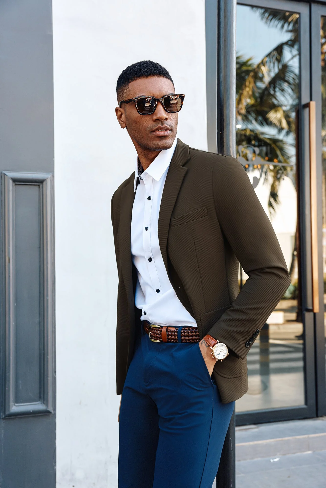 Paul Jones Sakko Herren Sportlich Regular Fit Business Two Buttons Blazers - Image 13