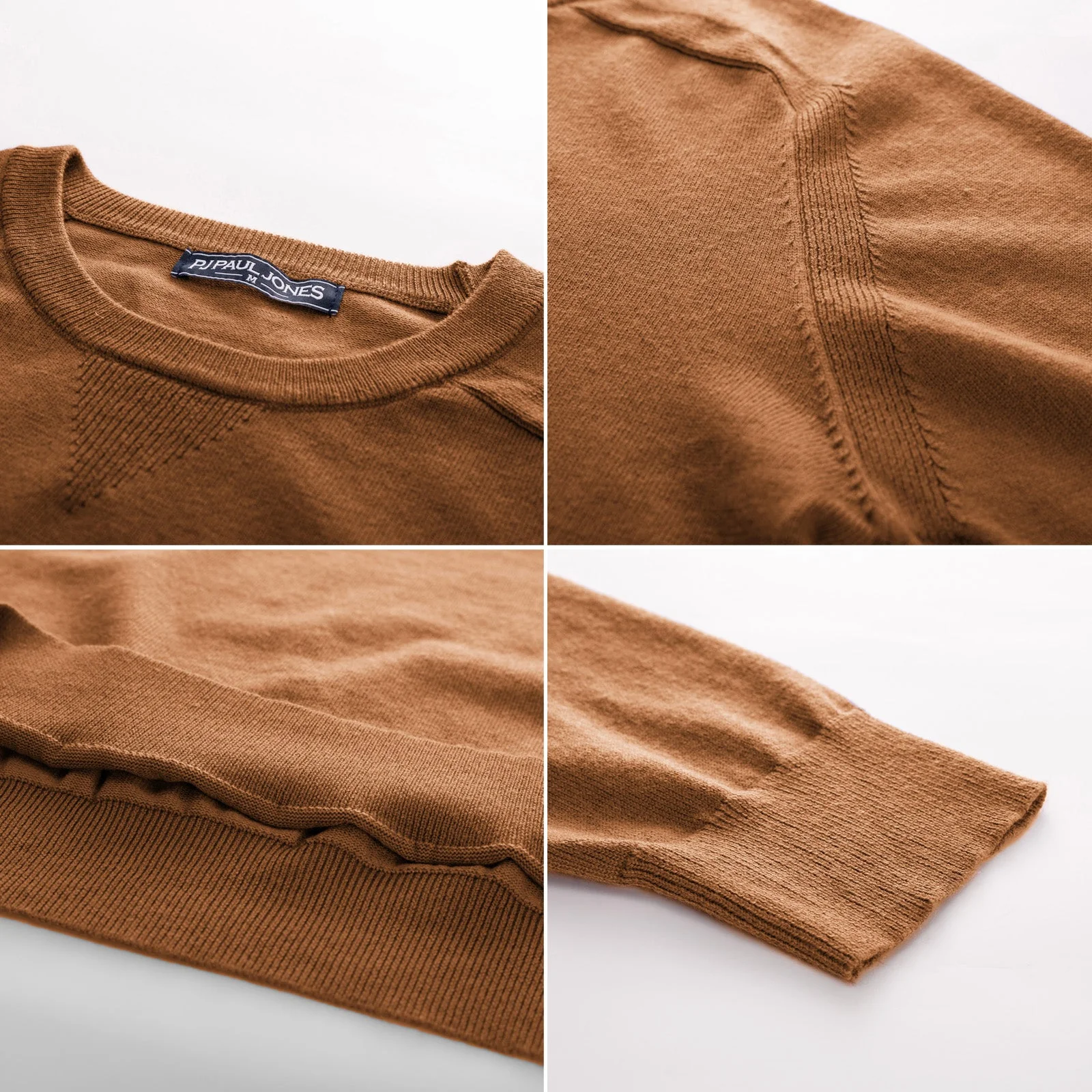PJ Men's Crewveck Sweaters Casual Crew Neck Sweatshirt Wool Blend Knit Pullovers - Image 44
